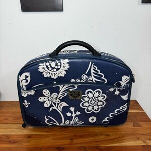 Roxy Navy and White Floral Bag